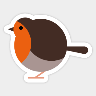 Fat Bird - Robin Sticker